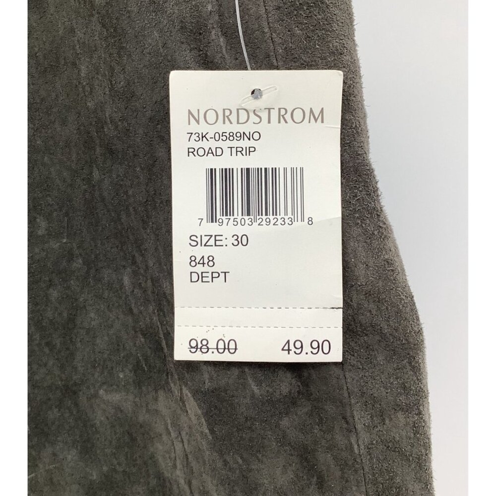 NWT BlankNYC Suede Mini Skirt With Back Zip Closure Size 30/L Olive Green - Picture 2 of 7